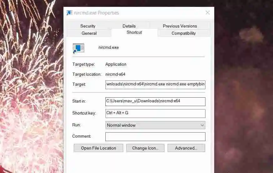 怎么使用NirCmd设置Windows命令快捷方式