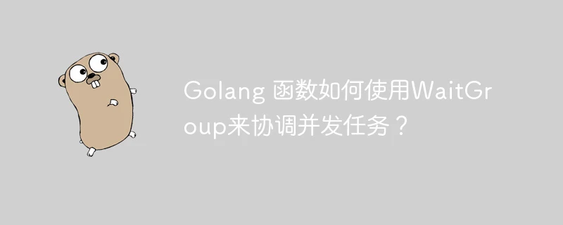 Golang 函数如何使用WaitGroup来协调并发任务?