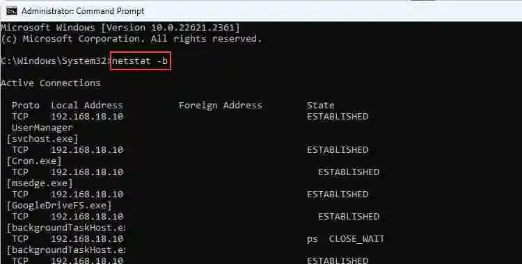 如何在Windows 11中使用Netstat命令监控网络活动