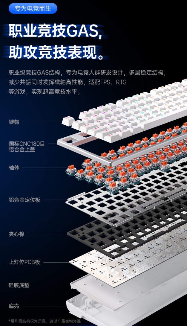 迈从 ZERO 75S 电竞磁轴键盘开售：TCC 天王磁轴、75% 配列，首发 499 元起