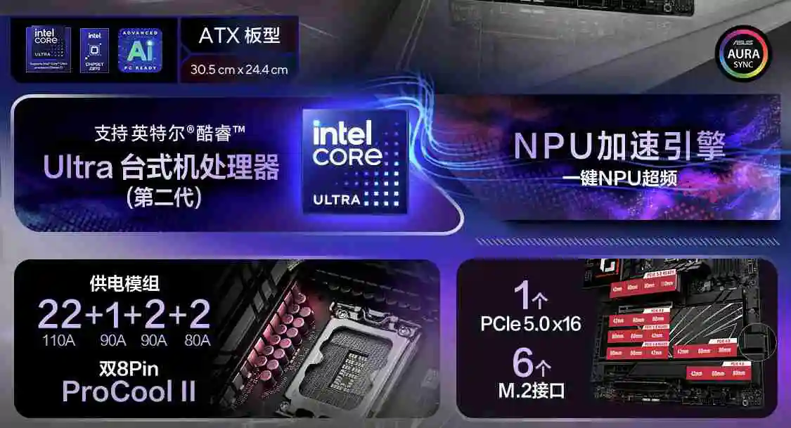 华硕发布 14 款 Z890 主板，最高 24+1+2+2 相供电设计