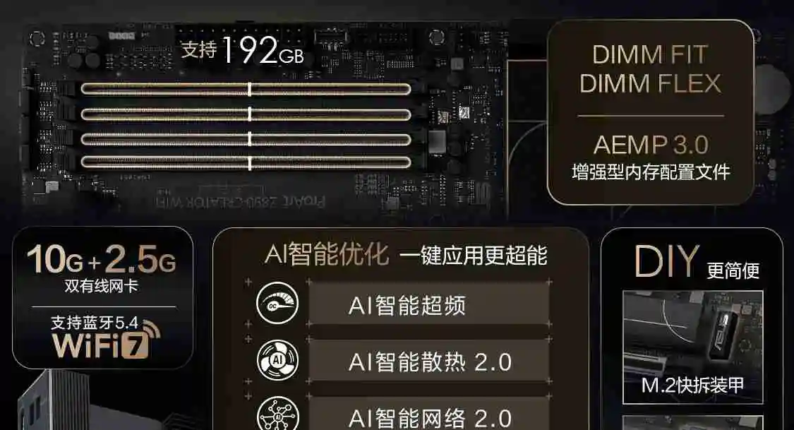 华硕发布 14 款 Z890 主板，最高 24+1+2+2 相供电设计