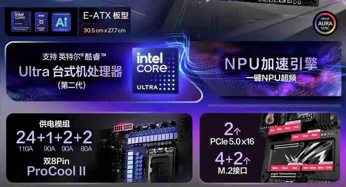 华硕发布 14 款 Z890 主板，最高 24+1+2+2 相供电设计
