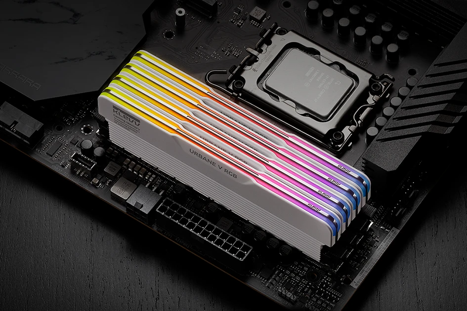 科赋推出 URBANE V RGB DDR5 白色内存条：双束导光灯条，至高 8400MT/s