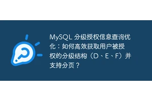 MySQL 分级授权信息查询优化：如何高效获取用户被授权的分级结构（D、E、F）并支持分页？