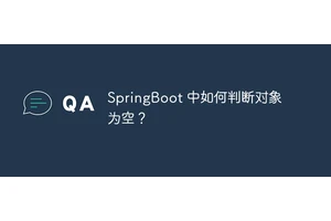 SpringBoot 中如何判断对象为空？
