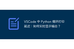 VSCode 中 Python 循环打印延迟：如何实时显示输出？