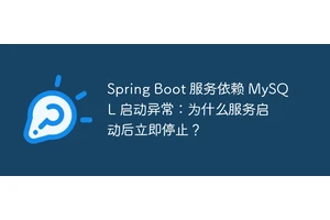 Spring Boot 服务依赖 MySQL 启动异常：为什么服务启动后立即停止？