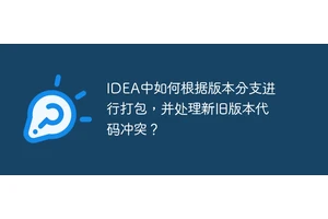 IDEA中如何根据版本分支进行打包，并处理新旧版本代码冲突？