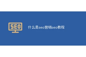 什么是seo营销seo教程