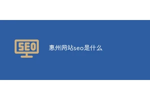 惠州网站seo是什么