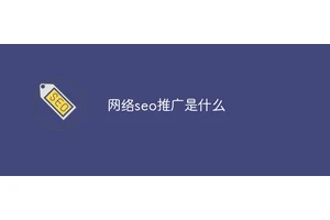 网络seo推广是什么