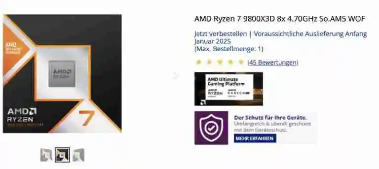 锐龙 7 9800X3D 处理器供不应求，AMD 承诺增产改善供货