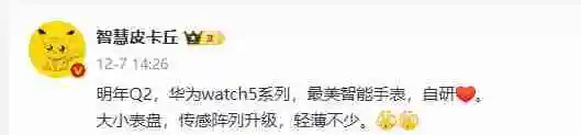  曝华为 WATCH 5 将于明年 Q2 发布 最美智能手表要来了？
