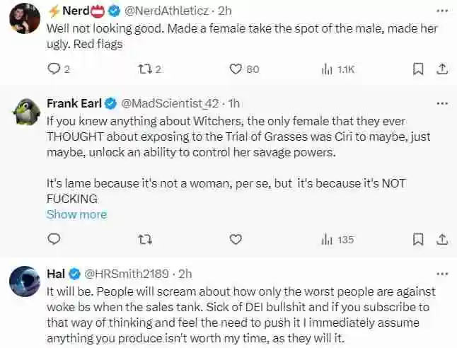 《巫师4》希里颜值变化引争议：DEI捣乱让美女变丑？