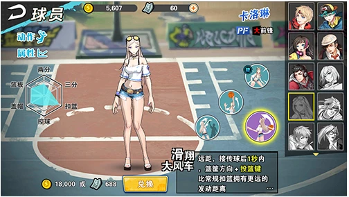天天篮球手游卡洛琳   天天篮球手游卡洛琳玩法介绍