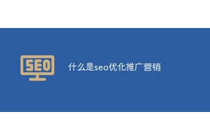 什么是seo优化推广营销