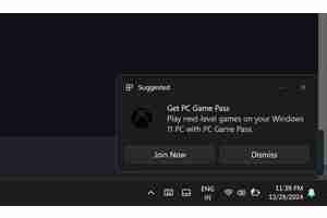 Win11用户吐槽PC Game Pass广告多! 微软称用户可选择关闭