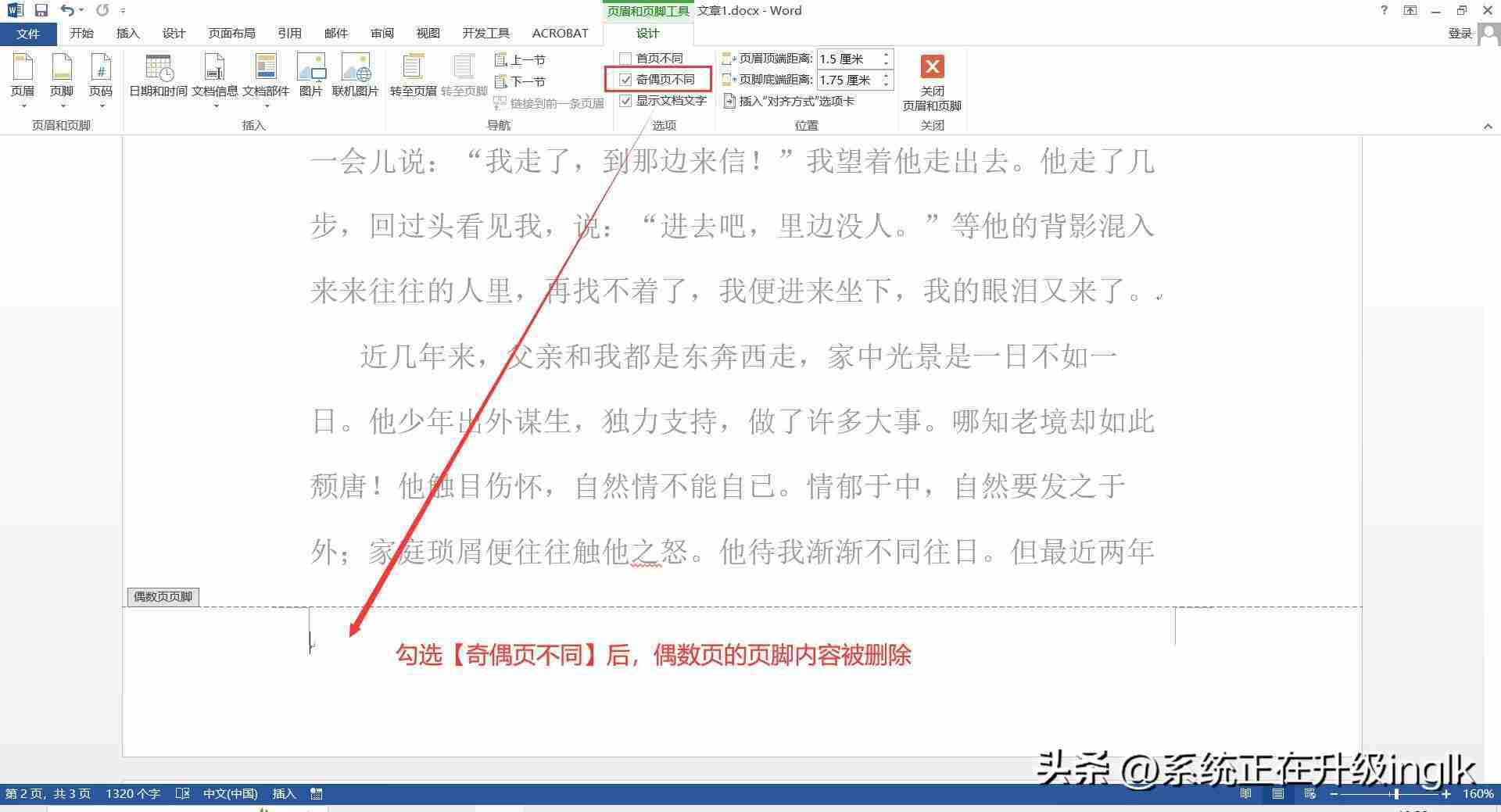 页码奇偶页左右不同怎么设置(word怎样自动生成连续页码)