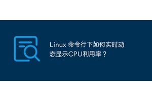 Linux 命令行下如何实时动态显示CPU利用率？