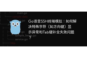 Go语言SSH终端模拟：如何解决特殊字符（如方向键）显示异常和Tab键补全失效问题？