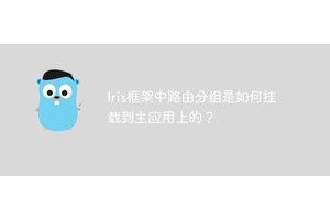 Iris框架中路由分组是如何挂载到主应用上的？