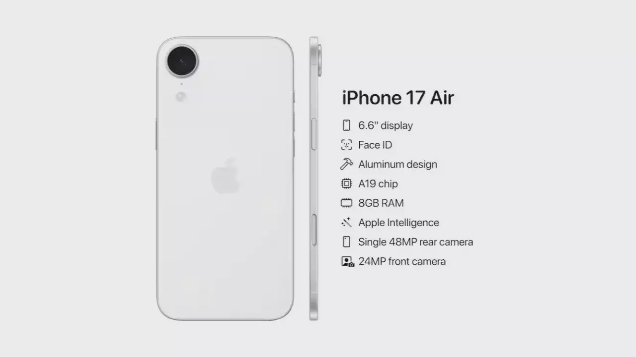 iPhone 17 Air再曝！将配备6.7英寸大屏 最薄5.6毫米
