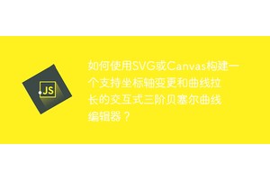 如何使用SVG或Canvas构建一个支持坐标轴变更和曲线拉长的交互式三阶贝塞尔曲线编辑器？
