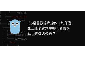 Go语言数据库操作：如何避免正则表达式中的问号被误认为参数占位符？
