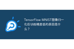 TensorFlow MNIST图像归一化后训练精度低的原因是什么？