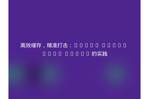 高效缓存，精准打击：TYPO3 Fluid Page Cache 的实践