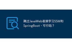 跳过JavaWeb直接学习SSM和SpringBoot，可行吗？
