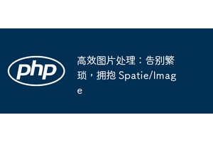 高效图片处理：告别繁琐，拥抱 Spatie/Image