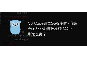 VS Code调试Go程序时，使用fmt.Scan()导致堆栈追踪中断怎么办？