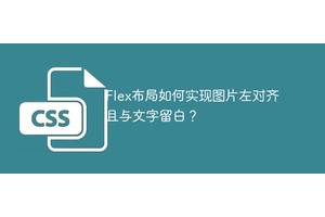 Flex布局如何实现图片左对齐且与文字留白？