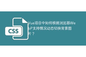 Vue项目中如何根据浏览器WebP支持情况动态切换背景图片？