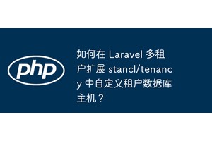 如何在 Laravel 多租户扩展 stancl/tenancy 中自定义租户数据库主机？