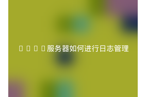 LNMP服务器如何进行日志管理