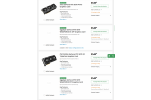 5070开售在即 各品牌标准版OC版原价开售 没有增幅