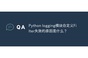Python logging模块自定义Filter失效的原因是什么？