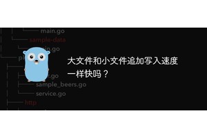 大文件和小文件追加写入速度一样快吗？