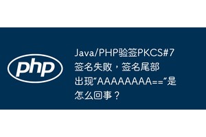 Java/PHP验签PKCS#7签名失败，签名尾部出现“AAAAAAAA==”是怎么回事？