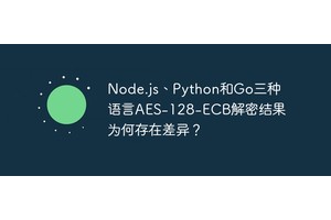 Node.js、Python和Go三种语言AES