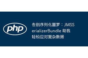 告别序列化噩梦：JMSSerializerBundle 助我轻松应对复杂数据