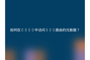如何在Vuex中访问Vue路由的元数据？