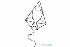 风筝简易画法图片大全