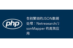告别繁琐的JSON数据处理：Netresearch/JsonMapper 的高效应用