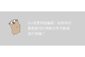 Go语言网络编程：如何将任意类型切片转换为字节数组进行传输？