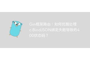 Gin框架路由：如何优雅处理c.BindJSON绑定失败导致的400状态码？