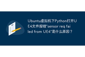 Ubuntu虚拟机下Python打开UE4文件报错“sensor req failed from UE4”是什么原因？